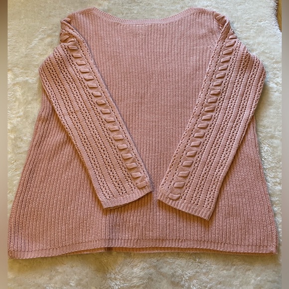 Light pink knit St Johns sweater - Picture 3 of 4